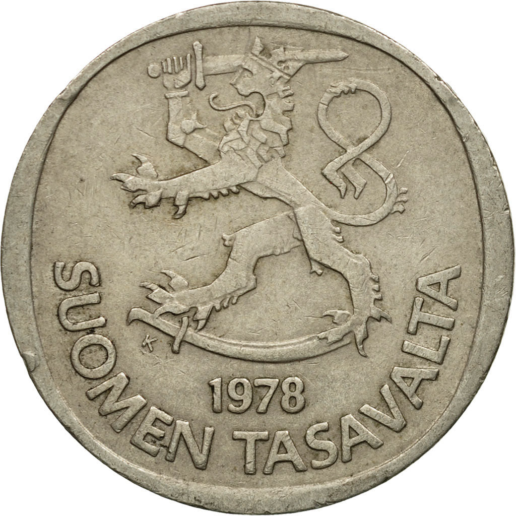 Coin, Finland, Markka, 1978, VF(20-25), Copper-nickel, KM:49a