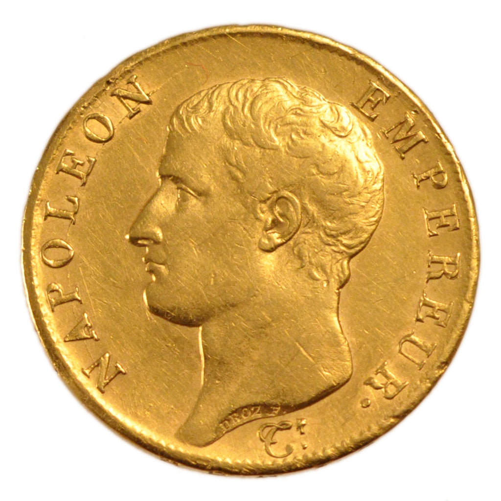 FRANCE, Napoléon I, 40 Francs, 1806, Paris, AU(50-53), Gold, Gadoury #1082, 1...