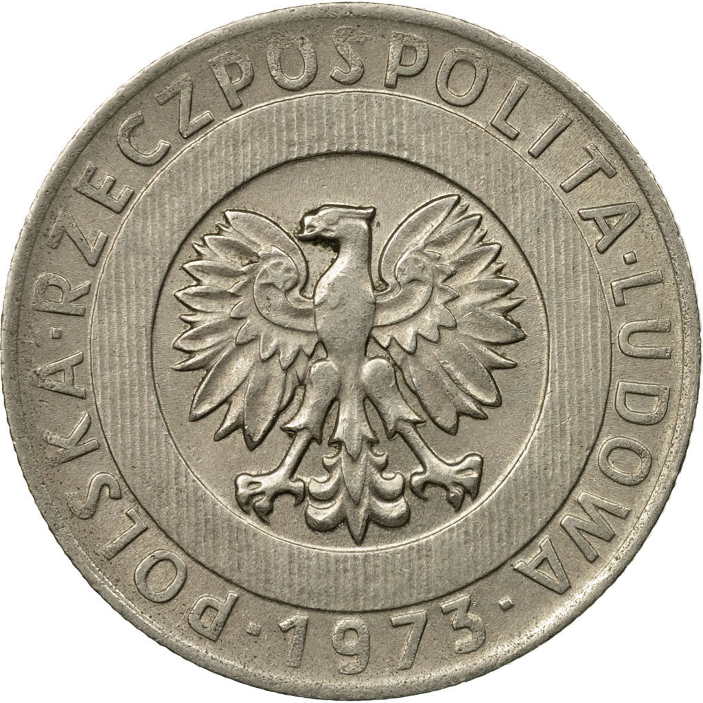 Coin, Poland, 20 Zlotych, 1973, Warsaw, VF(30-35), Copper-nickel, KM:67