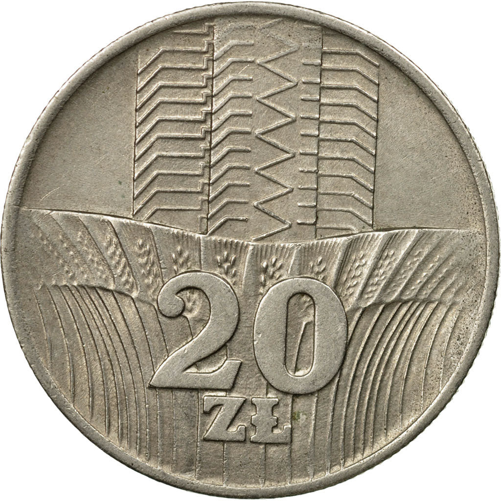 Coin, Poland, 20 Zlotych, 1973, Warsaw, VF(30-35), Copper-nickel, KM:67