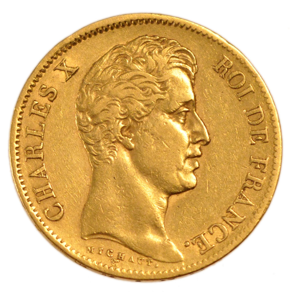 FRANCE, 40 Francs, 1830, Paris, EF(40-45), Gold, Gadoury #1105, 12.90