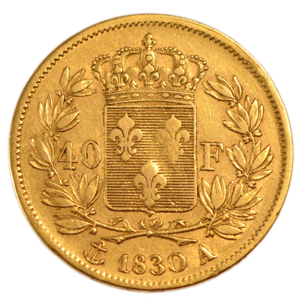 FRANCE, 40 Francs, 1830, Paris, EF(40-45), Gold, Gadoury #1105, 12.90