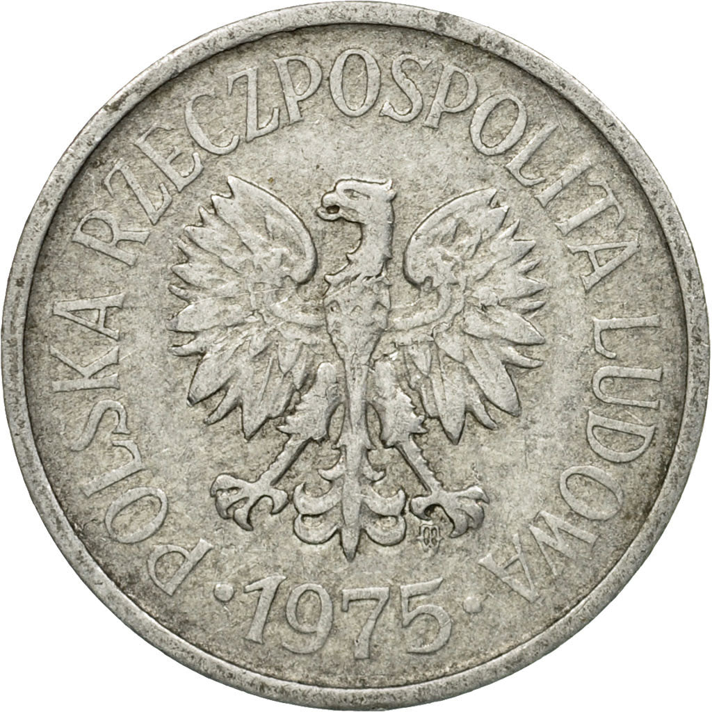 Coin, Poland, 20 Groszy, 1975, Warsaw, VF(30-35), Aluminum, KM:A47