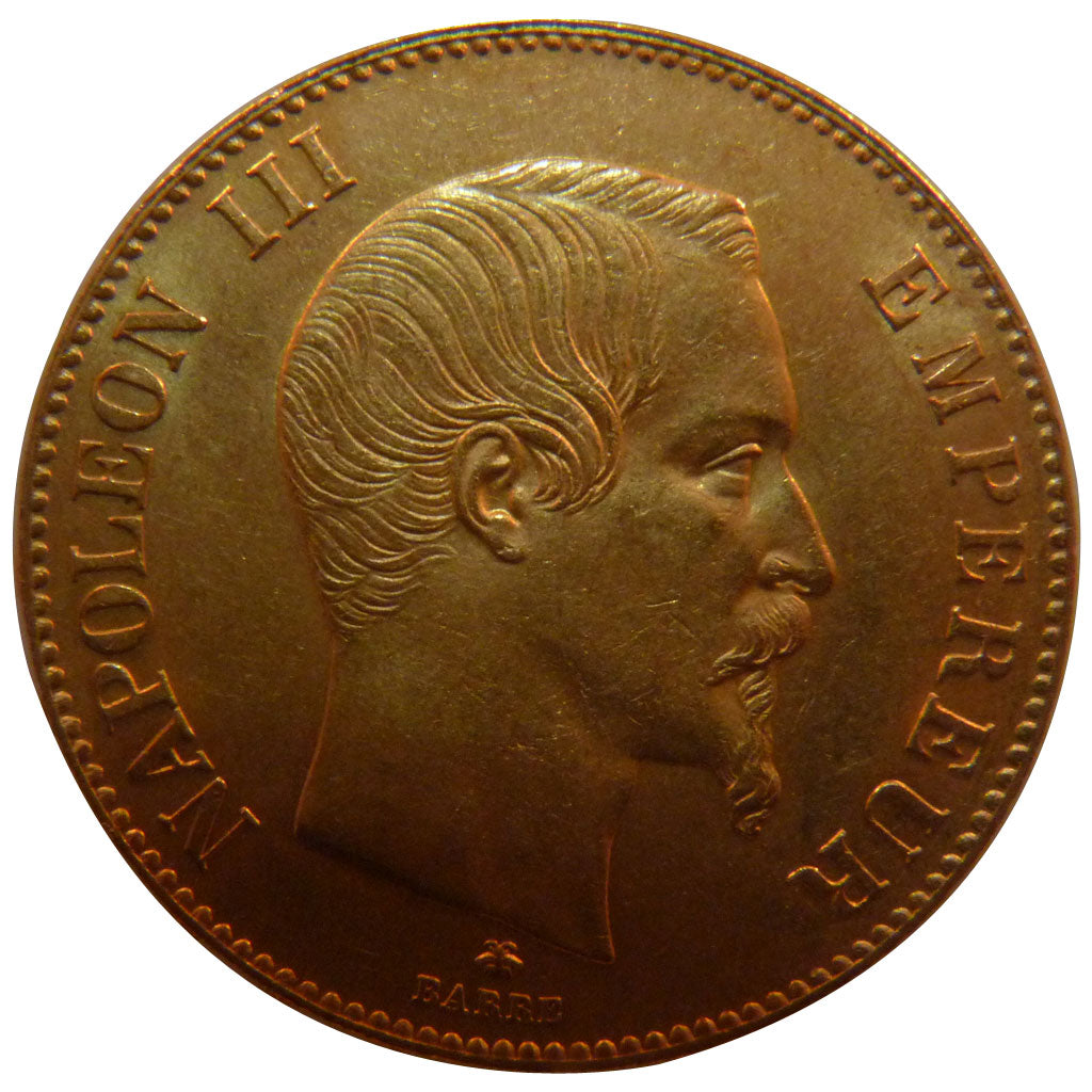 FRANCE, Napoléon III, 100 Francs, 1859, Strasbourg, MS(60-62), Gold, Gadoury #..
