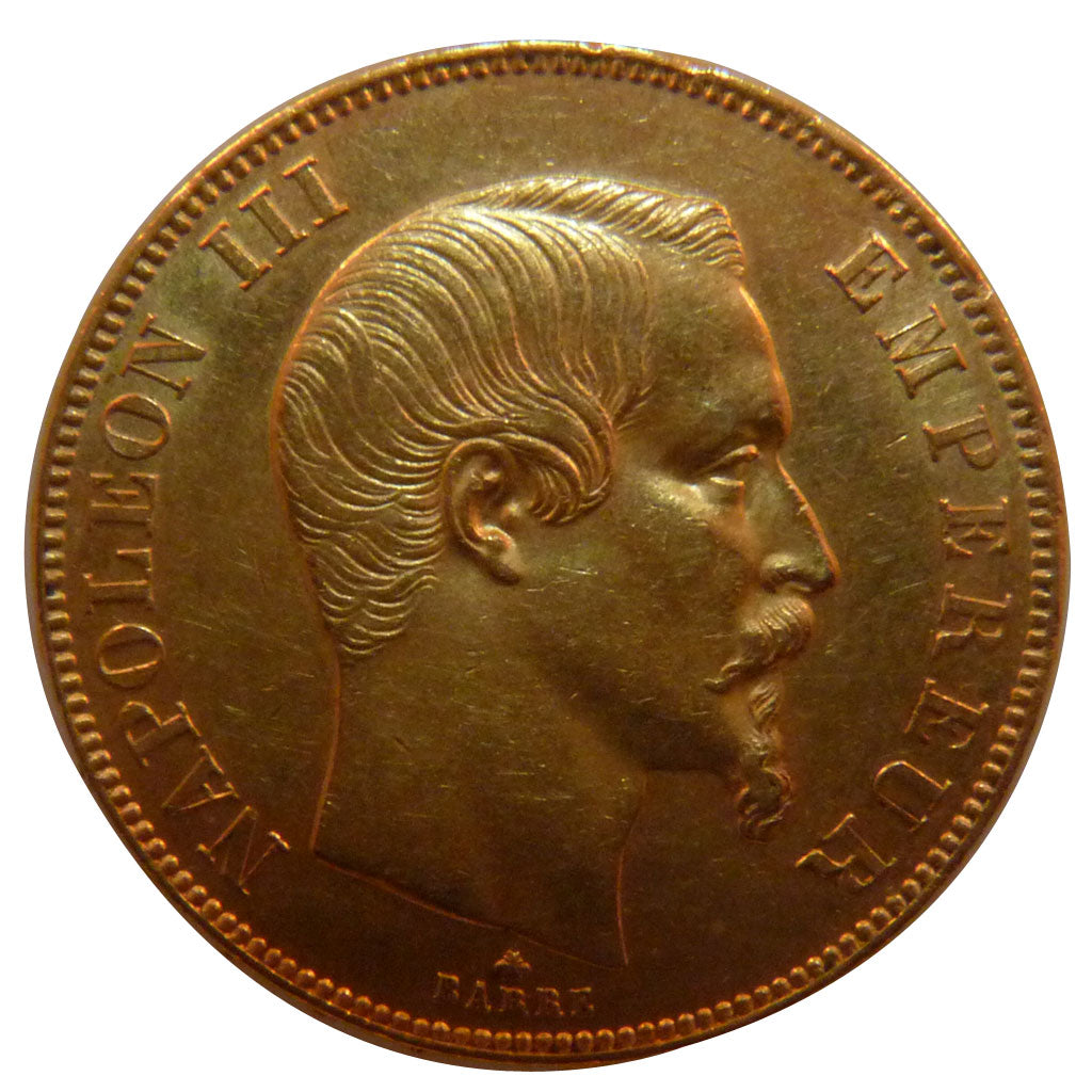 FRANCE, Napoléon III, 50 Francs, 1859, Strasbourg, MS(60-62), Gold, Gadoury #...