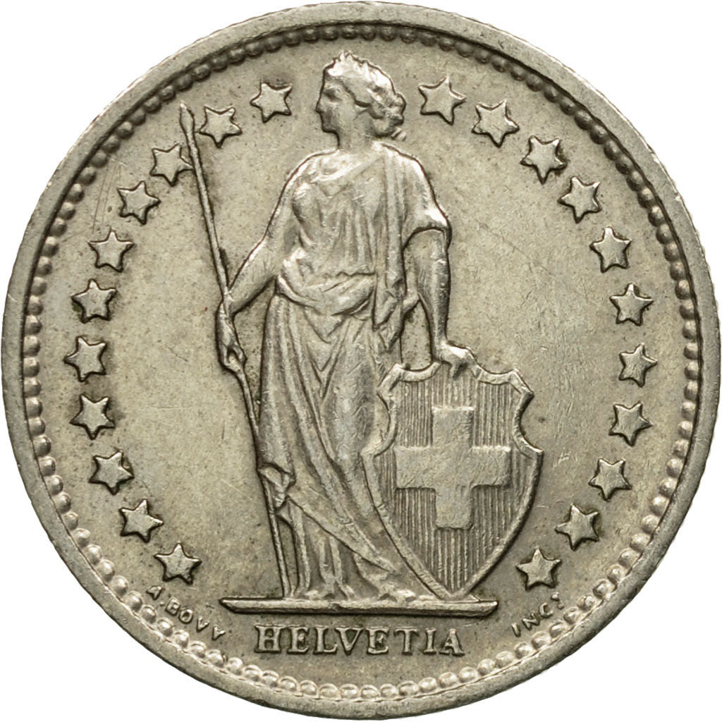 Moneda, Suiza, 1/2 Franc, 1970, Bern, BC+, Cobre - níquel, KM:23a.1