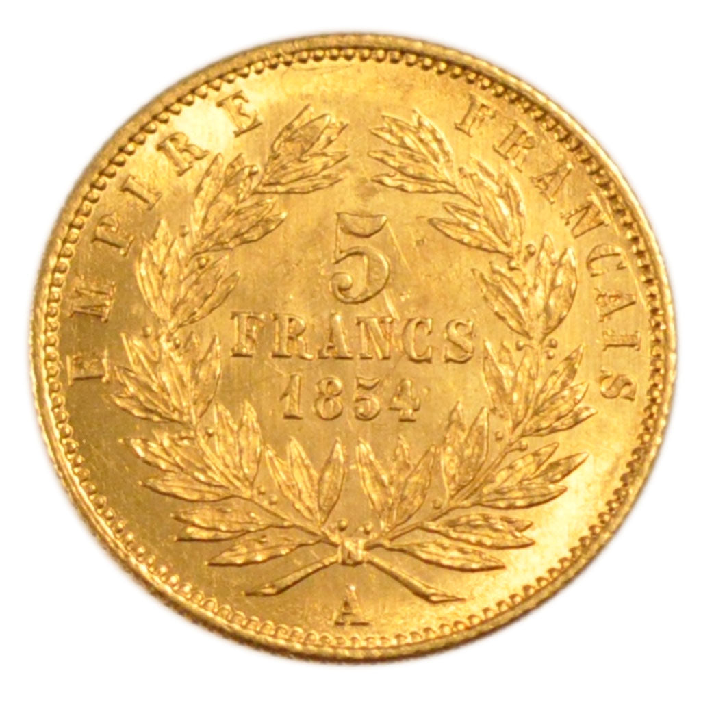 FRANCE, 5 Francs, AU(55-58), Gold, Gadoury #1000, 1.70
