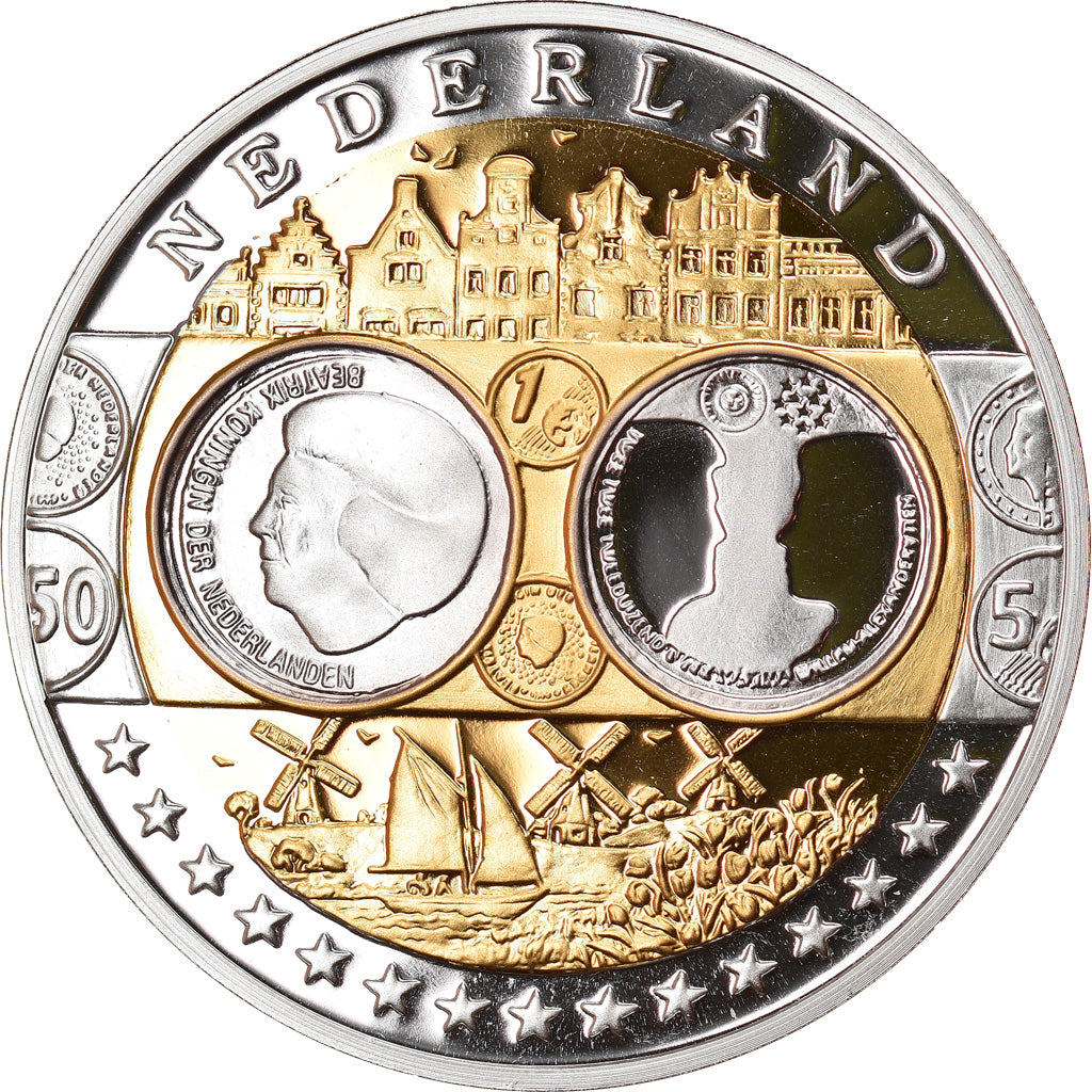 Netherlands, Medal, L'Europe, Politics, Society, War, MS(65-70), Silver