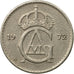 Coin, Sweden, Gustaf VI, 25 Öre, 1972, EF(40-45), Copper-nickel, KM:836