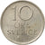Coin, Sweden, Gustaf VI, 10 Öre, 1973, VF(30-35), Copper-nickel, KM:835