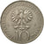 Coin, Poland, 10 Zlotych, 1976, Warsaw, VF(30-35), Copper-nickel, KM:74