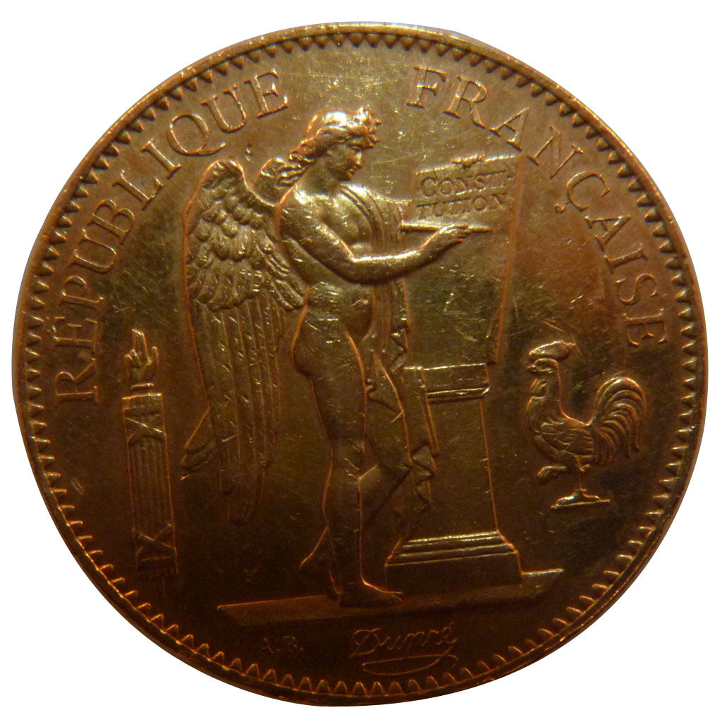 FRANCE, Génie, 100 Francs, 1899, Paris, AU(55-58), Gold, Gadoury #1137, 32.20