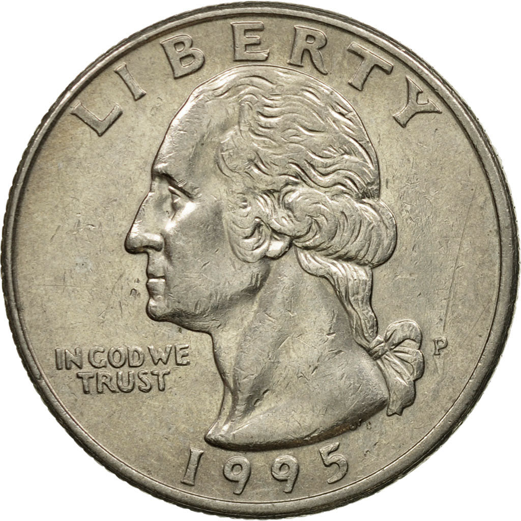 Coin, United States, Washington Quarter, Quarter, 1995, U.S. Mint, Philadelphia