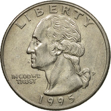 Coin, United States, Washington Quarter, Quarter, 1995, U.S. Mint, Philadelphia