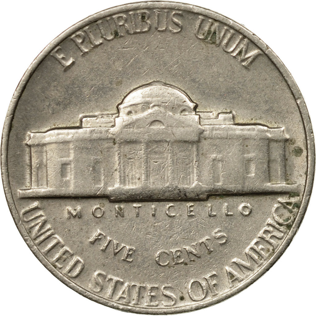 Moneda, Estados Unidos, Jefferson Nickel, 5 Cents, 1964, U.S. Mint