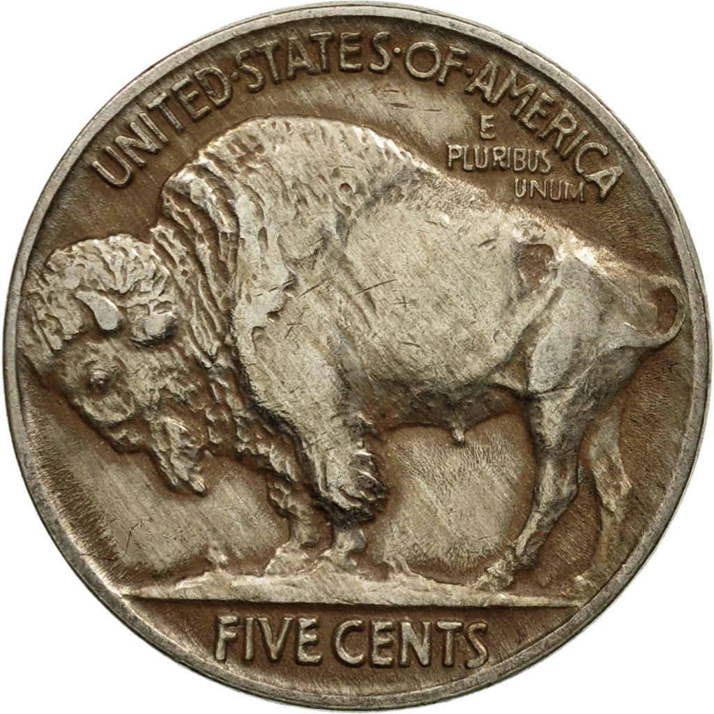 Coin, United States, Buffalo Nickel, 5 Cents, 1918, U.S. Mint, Philadelphia