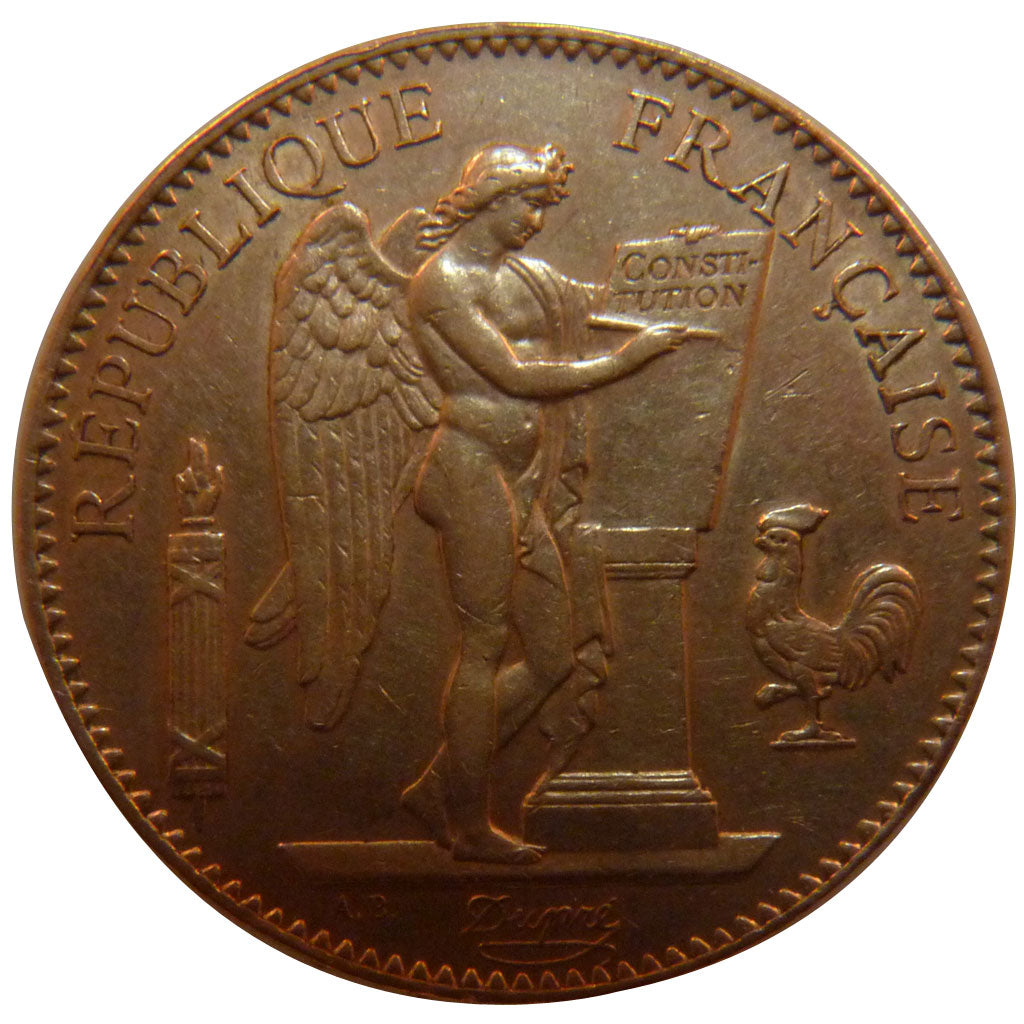 FRANCE, 100 Francs, 1910, AU(50-53), Gold, Gadoury #1137a, 32.20