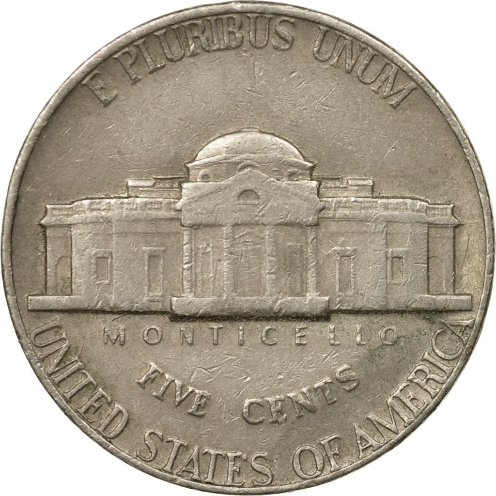 Munten, Verenigde Staten, Jefferson Nickel, 5 Cents, 1974, U.S. Mint, Denver