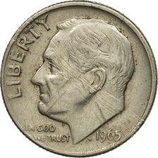 Coin, United States, Roosevelt Dime, Dime, 1965, U.S. Mint, Philadelphia