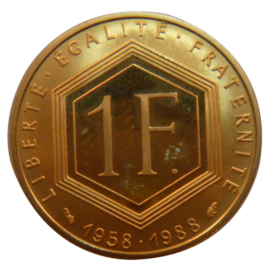 Ve République, 1 Franc Charles De Gaulle
