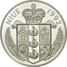 Coin, Niue, Elizabeth II, 5 Dollars, 1992, MS(65-70), Silver, KM:61