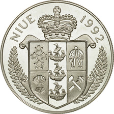 Coin, Niue, Elizabeth II, 5 Dollars, 1992, MS(65-70), Silver, KM:61