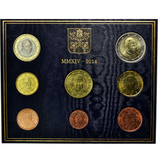 Vatican, 1 Cent to 2 Euro, 2014, FDC