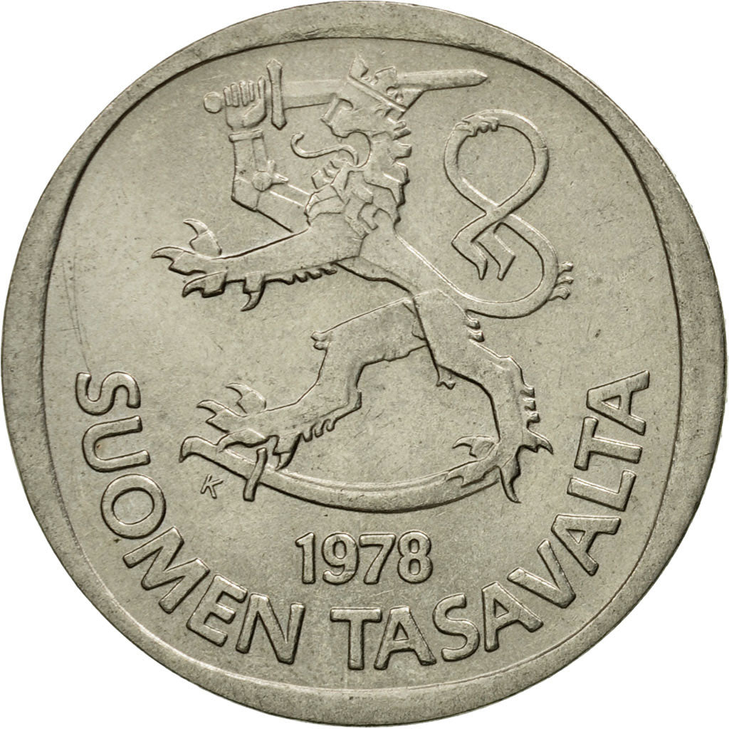 Coin, Finland, Markka, 1978, EF(40-45), Copper-nickel, KM:49a