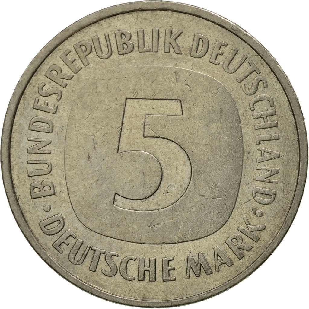 Monnaie, République fédérale allemande, 5 Mark, 1981, Hambourg, TTB