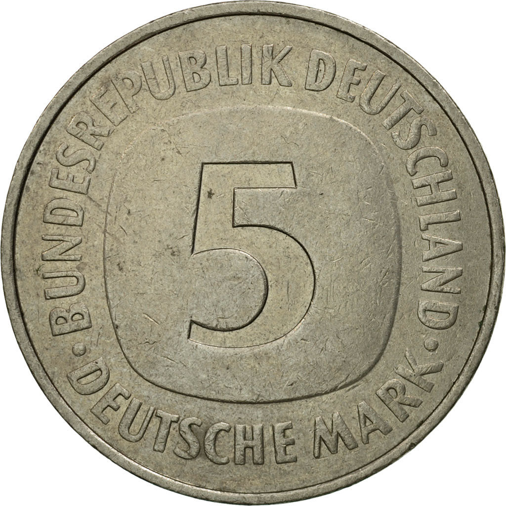 Coin, GERMANY - FEDERAL REPUBLIC, 5 Mark, 1978, Hambourg, EF(40-45)
