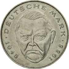 Coin, GERMANY - FEDERAL REPUBLIC, 2 Mark, 1990, Hambourg, EF(40-45)