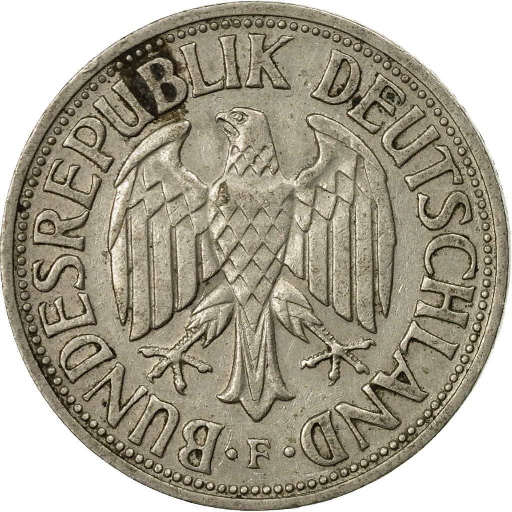 Munten, Federale Duitse Republiek, Mark, 1950, Stuttgart, FR, Copper-nickel