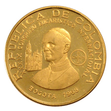 Colombia, 300 Pesos, 1968, KM #233, MS(60-62), Gold, 12.90