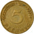 Coin, GERMANY - FEDERAL REPUBLIC, 5 Pfennig, 1968, Stuttgart, EF(40-45), Brass