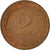 Coin, GERMANY - FEDERAL REPUBLIC, 2 Pfennig, 1977, Hambourg, EF(40-45), Copper