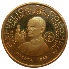 Colombia, 100 Pesos, 1968, KM #231, MS(60-62), Gold, 4.30