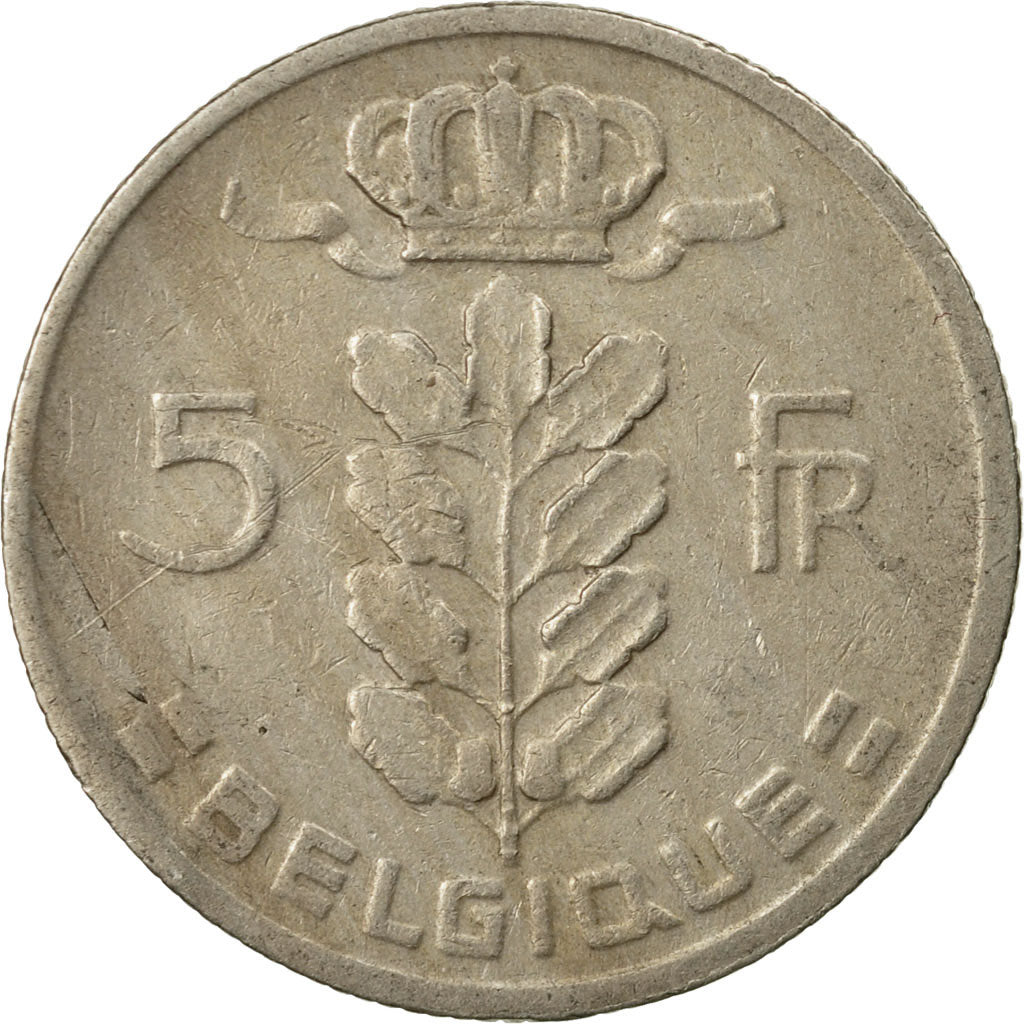 Coin, Belgium, 5 Francs, 5 Frank, 1968, VF(30-35), Copper-nickel, KM:134.2