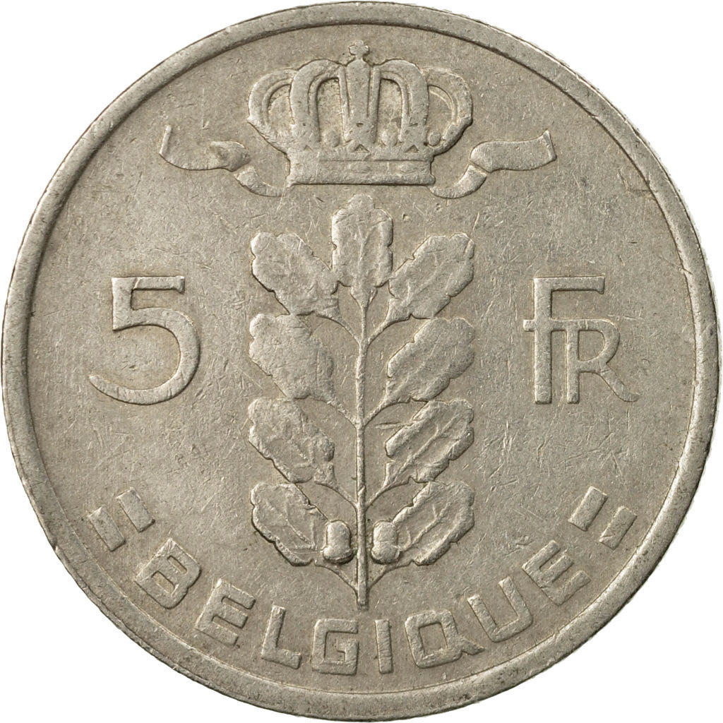 Coin, Belgium, 5 Francs, 5 Frank, 1972, VF(30-35), Copper-nickel, KM:134.1