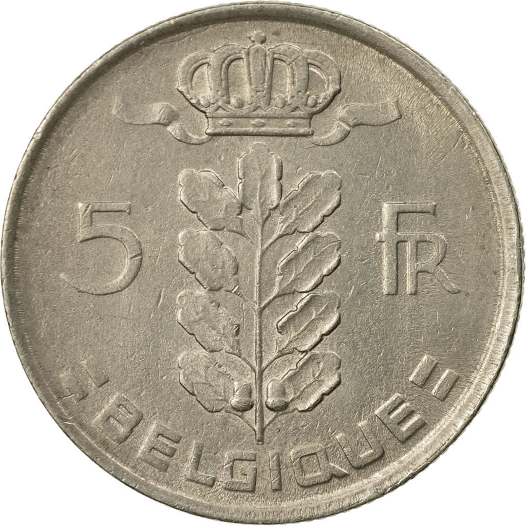 Coin, Belgium, 5 Francs, 5 Frank, 1975, VF(20-25), Copper-nickel, KM:134.1