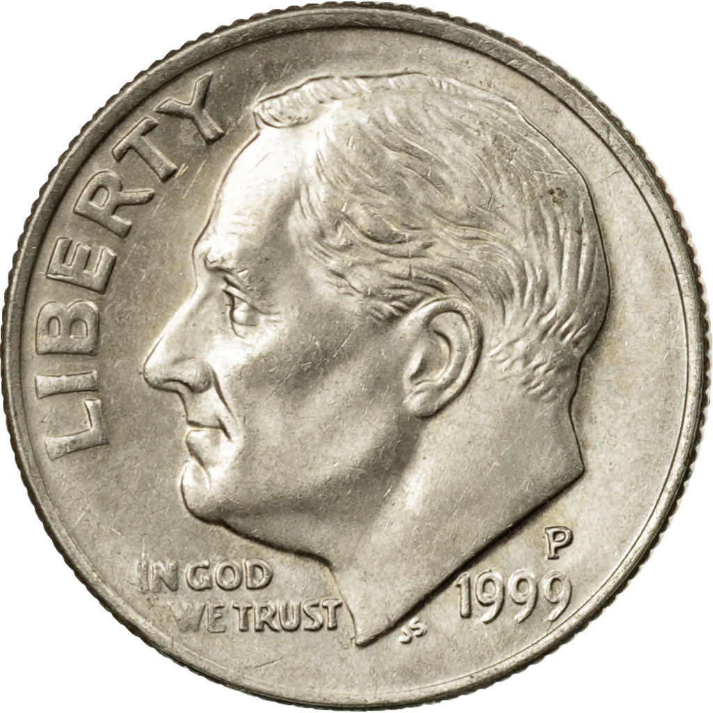 Munten, Verenigde Staten, Roosevelt Dime, Dime, 1999, U.S. Mint, Philadelphia