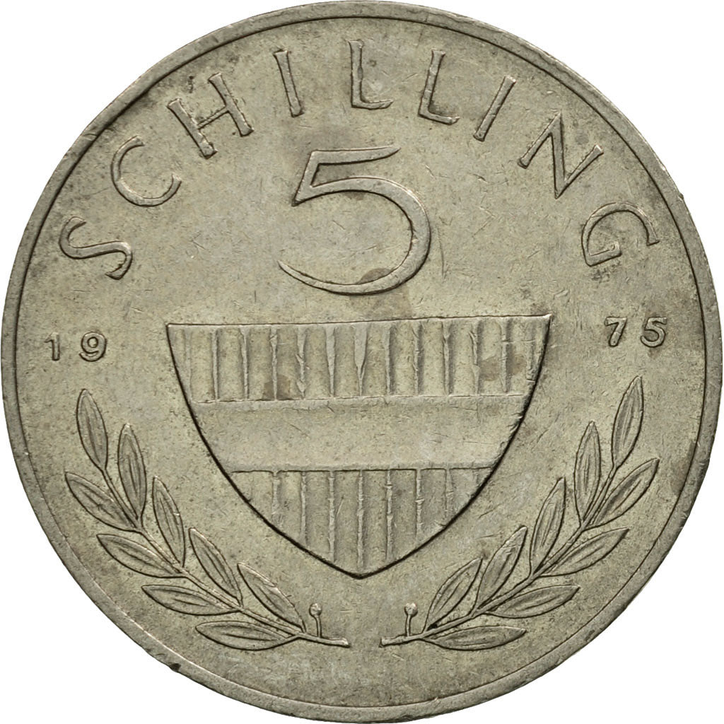 Coin, Austria, 5 Schilling, 1975, VF(30-35), Copper-nickel, KM:2889a