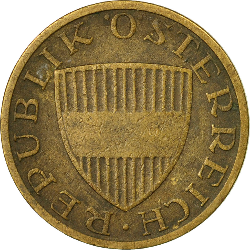 Coin, Austria, 50 Groschen, 1961, VF(30-35), Aluminum-Bronze, KM:2885