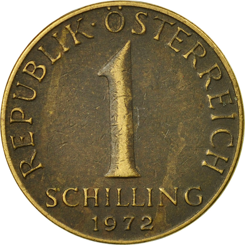 Coin, Austria, Schilling, 1972, VF(30-35), Aluminum-Bronze, KM:2886