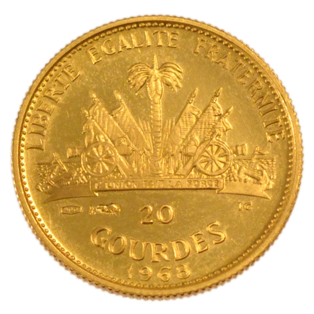 Haïti, 20 Gourdes Or