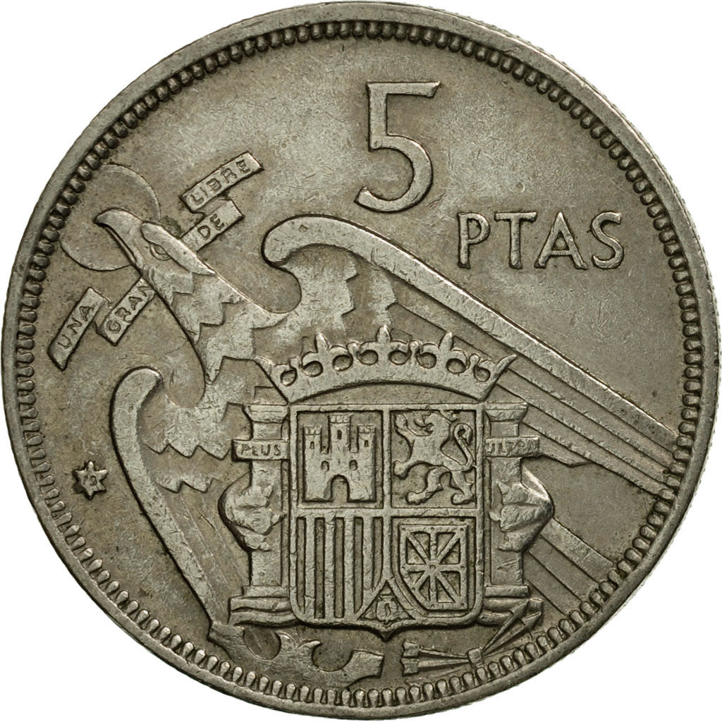 Münze, Spanien, Caudillo and regent, 5 Pesetas, 1970, SS, Copper-nickel, KM:786