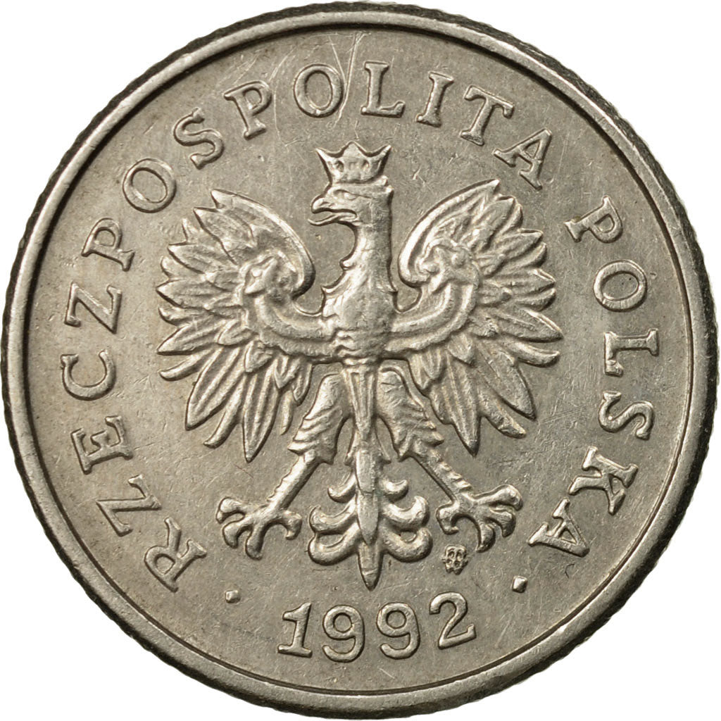 Coin, Poland, 50 Groszy, 1992, Warsaw, VF(30-35), Copper-nickel, KM:281