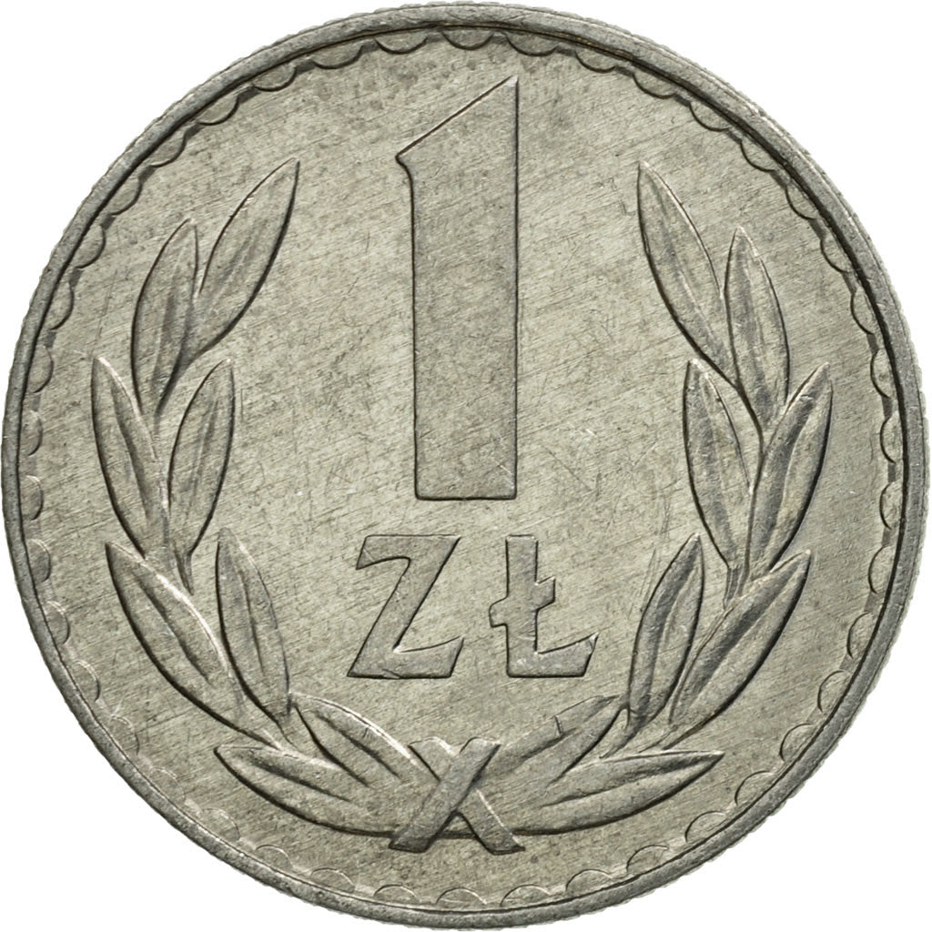 Coin, Poland, Zloty, 1977, Warsaw, AU(50-53), Aluminum, KM:49.1
