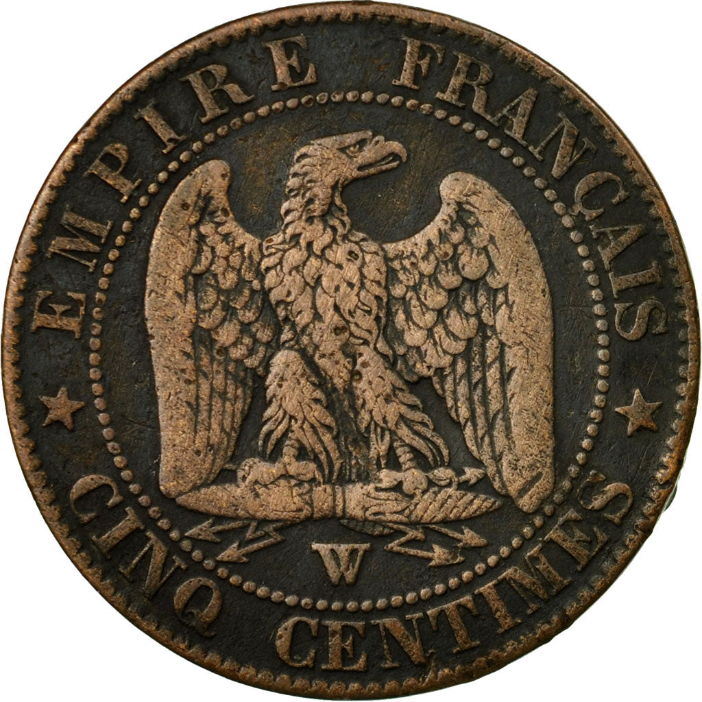 Coin, France, Napoleon III, Napoléon III, 5 Centimes, 1855, Lille, F(12-15)