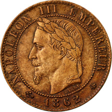 Coin, France, Napoleon III, Napoléon III, Centime, 1862, Paris, AU(50-53)