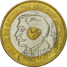 Monnaie, France, Pierre de Coubertin, 20 Francs, 1994, Paris, TTB+
